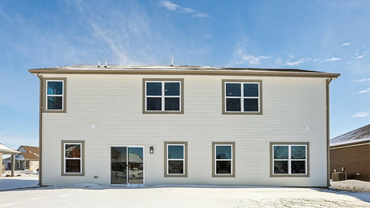 rear exterior view of the home