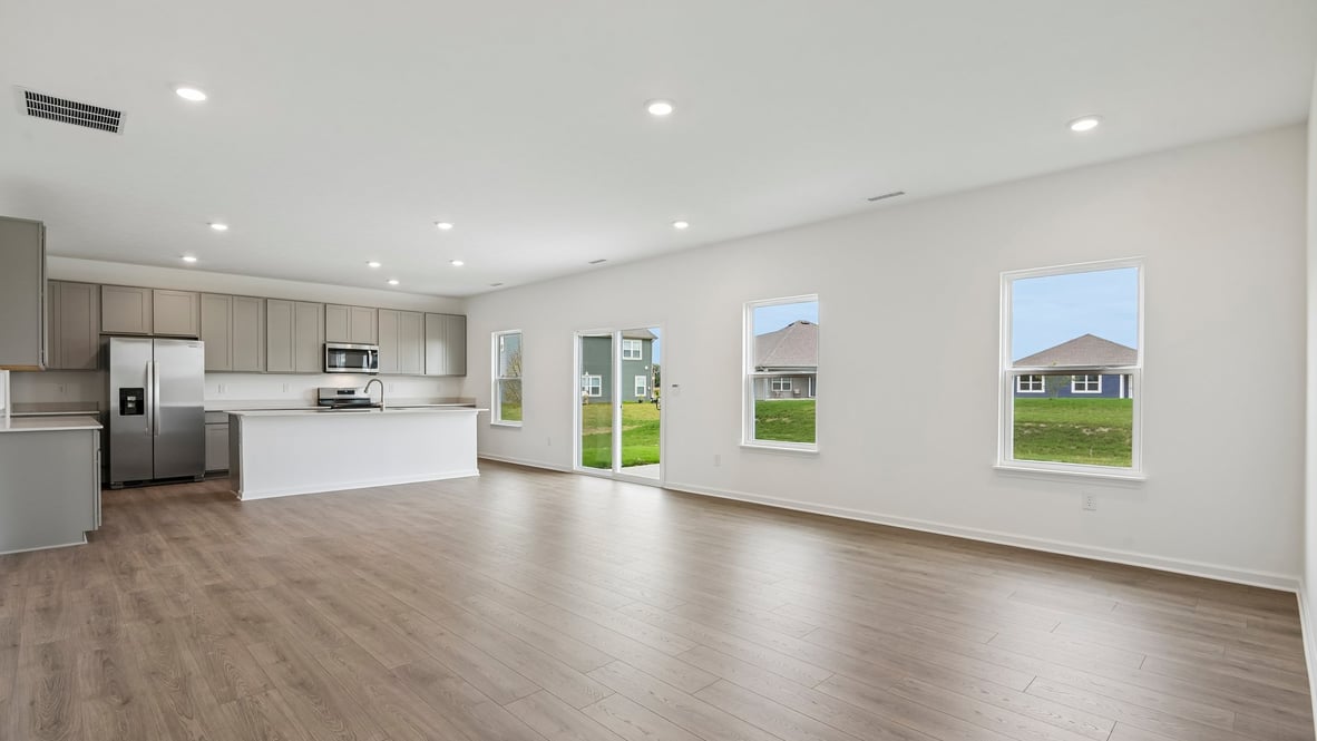 kitchen and dining room