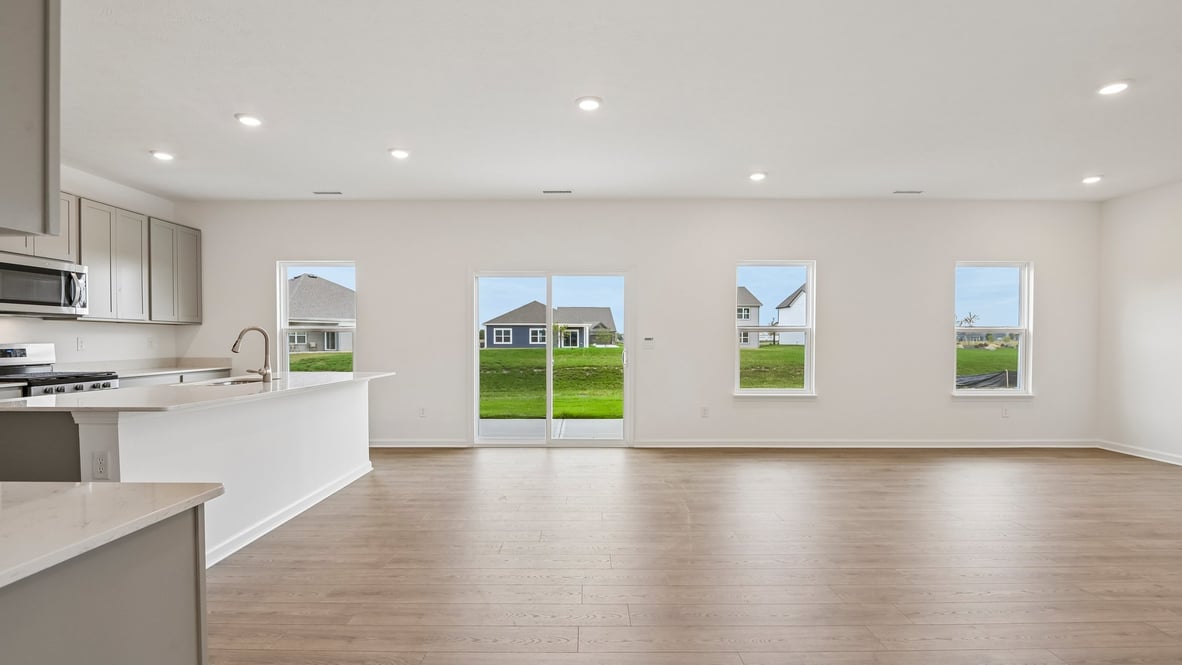 dining room and great room