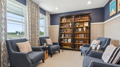 den adjacent to entry
