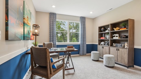 bedroom with large windows