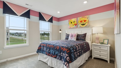 bedroom with natural light