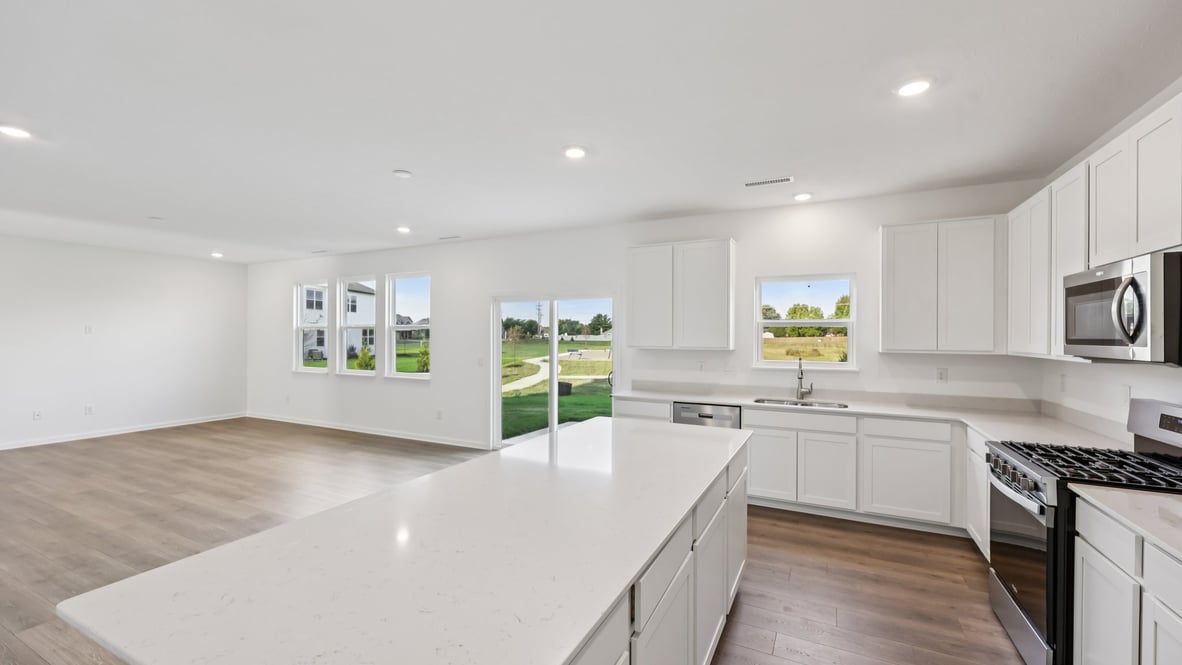 kitchen with natural light