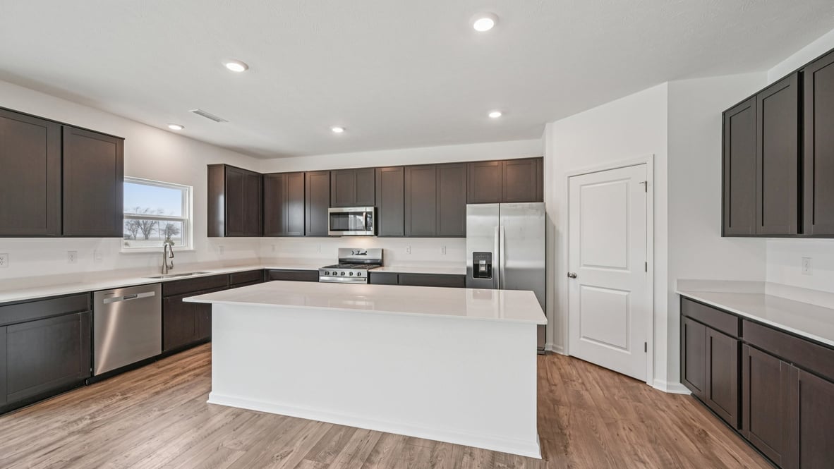 kitchen with bar seating