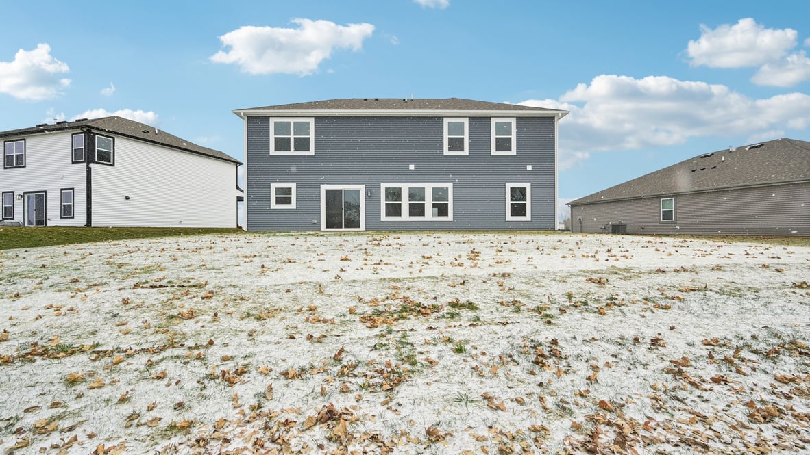 rear exterior view of the home