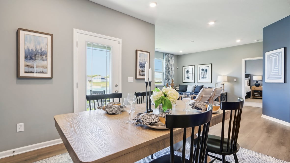 dining nook adjacent to kitchen