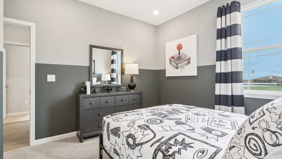 bedroom with natural light