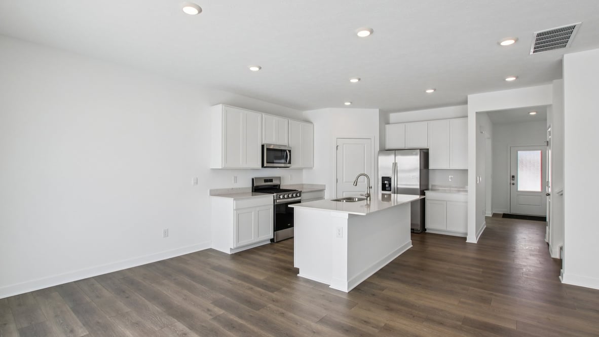 kitchen with open-concept