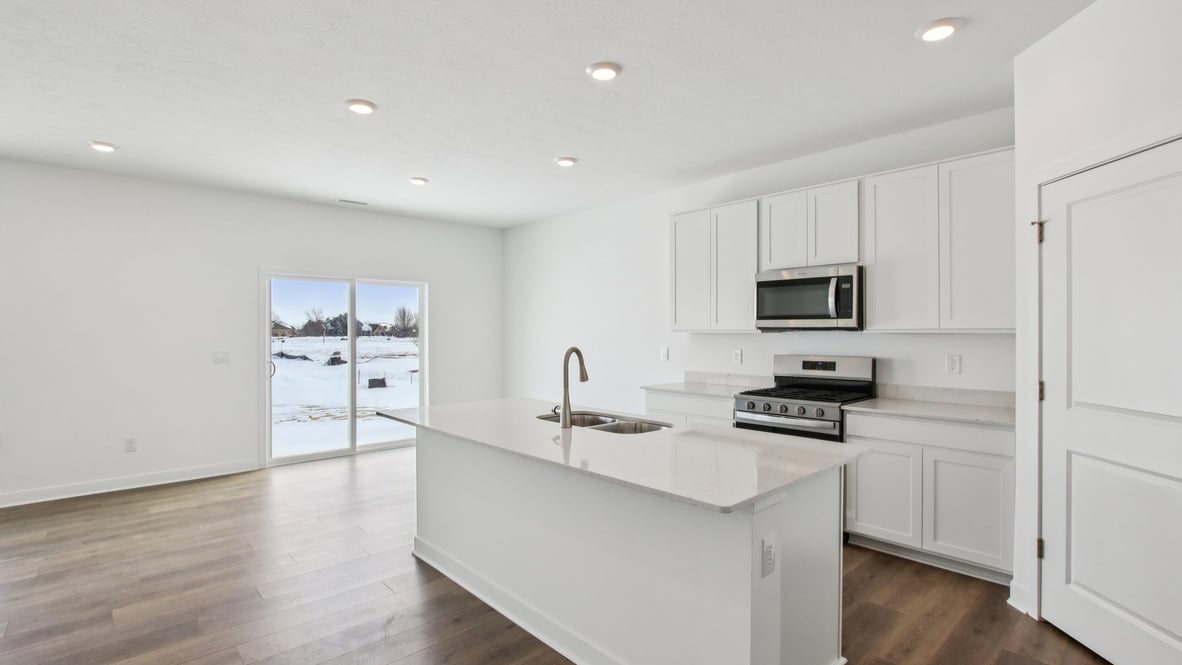 kitchen with bar seating