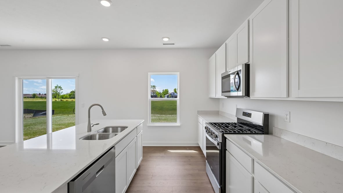 kitchen with natural light