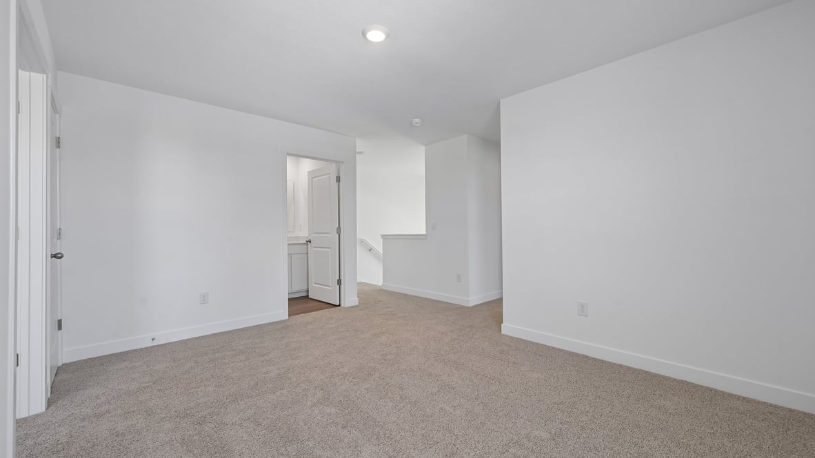 loft space on the second floor