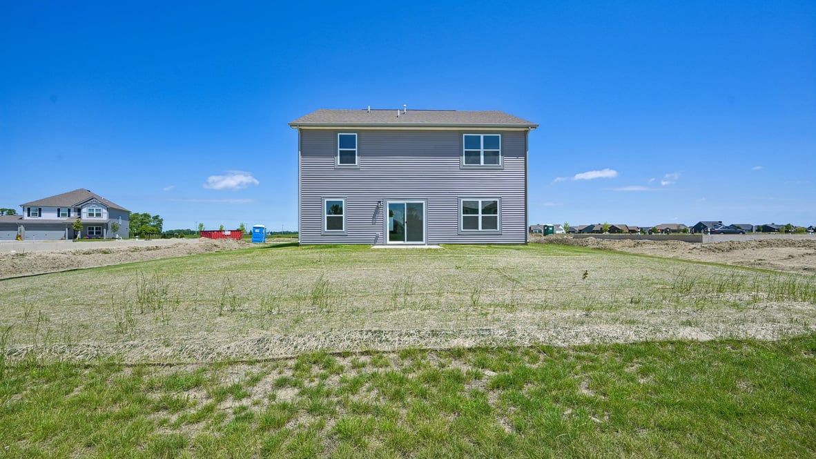 rear exterior view of the home