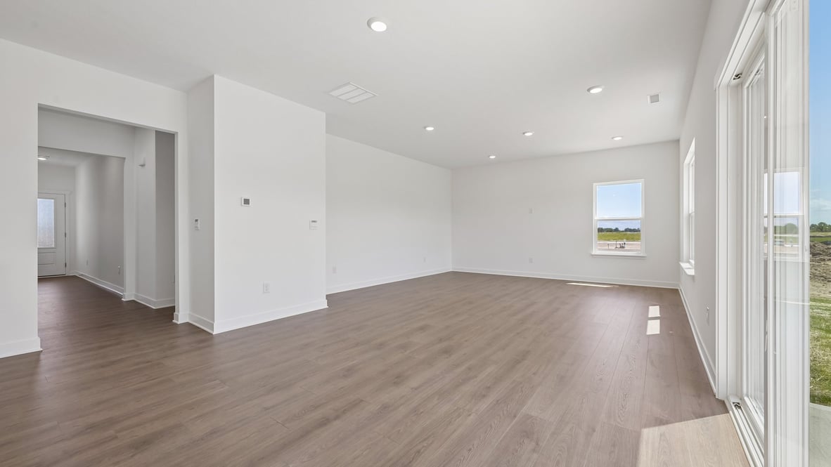 great room with natural light