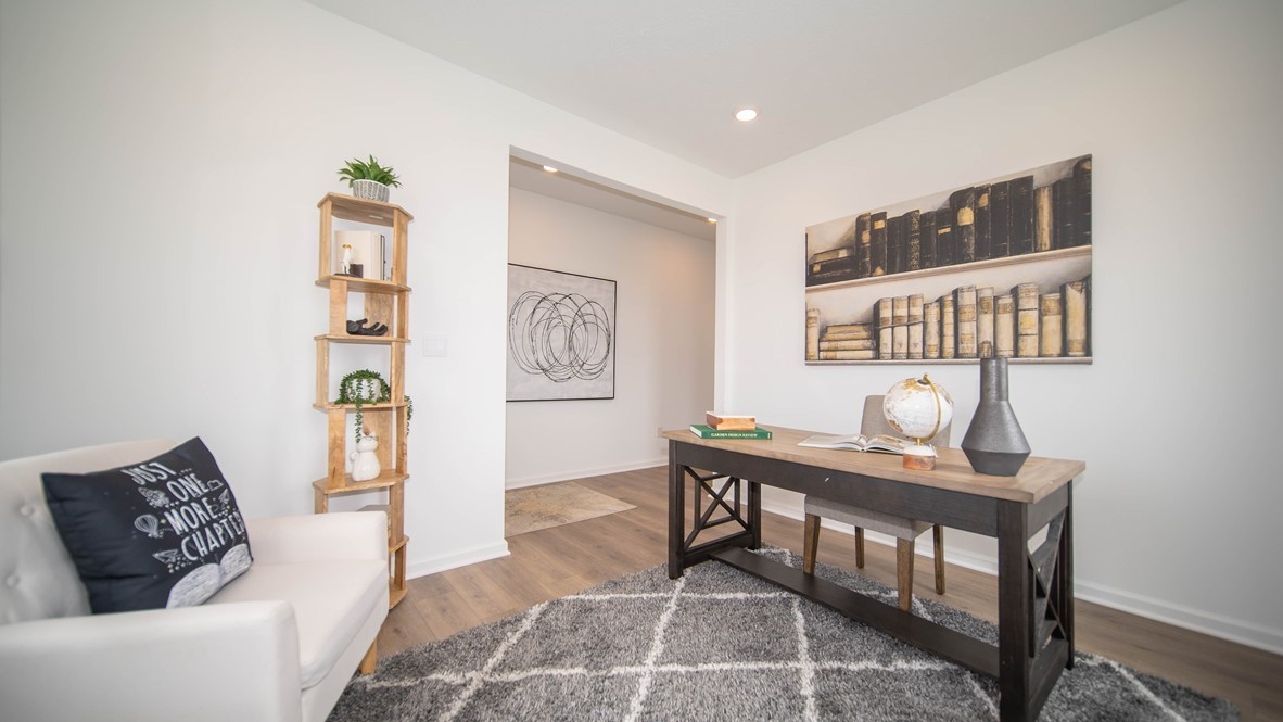 den adjacent to entry