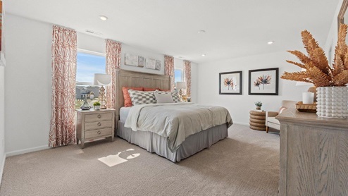 Colonial heights Bellamy model home large main bedroom space