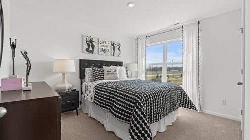 Colonial heights bellamy model home bedroom 4 with 2 windows