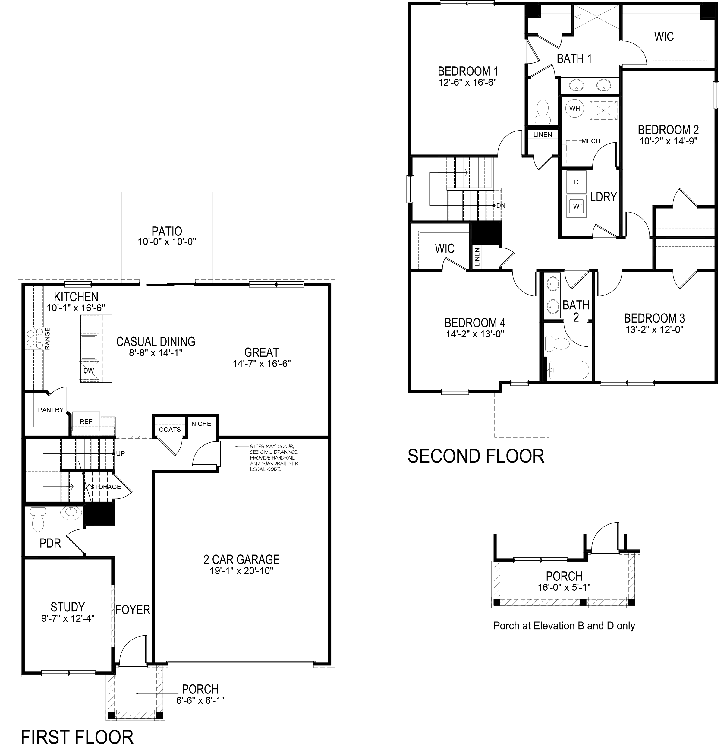 Floor Plan in Colonial Heights Fort Wayne, IN D.R. Horton