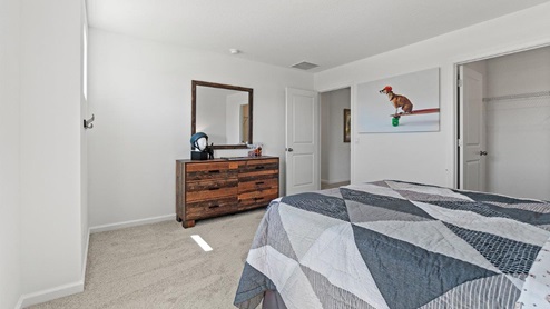 Livingston Lakes Holcombe model home large sized bedroom 2