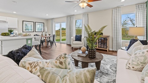 Trader's Trace Harmony Model Home living room