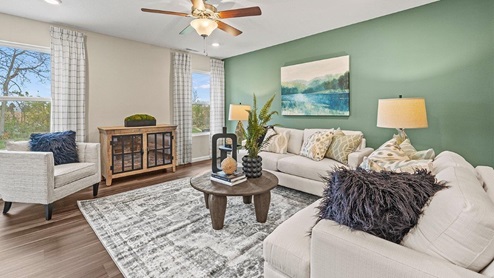 Trader's Trace Harmony Model Home living room