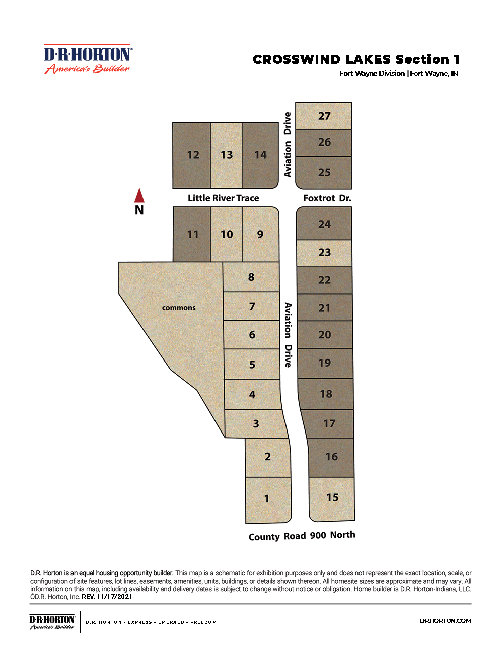 New Homes in Crosswind Lakes Ossian, IN D.R. Horton