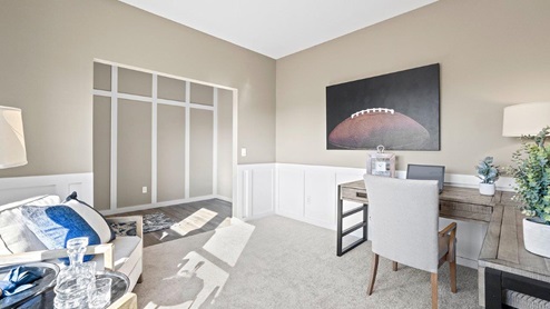 marcella model home first floor study