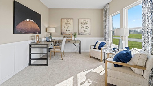 marcella model home first floor study