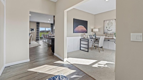 marcella model home first floor study
