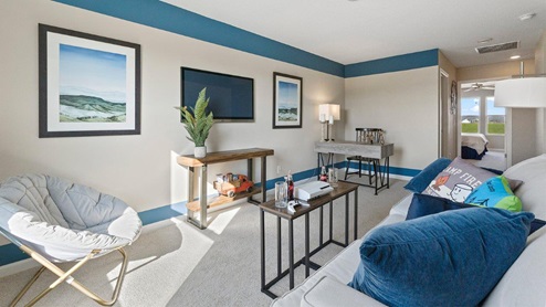 marcella model home upstairs second living room