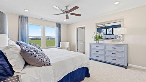 marcella model home primary bedroom