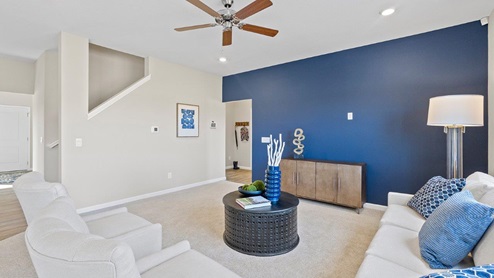 marcella model home living room
