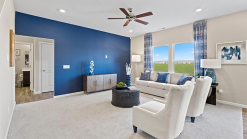 marcella model home living room