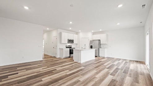 Open Floor Plan kitchen, dining room, and living room