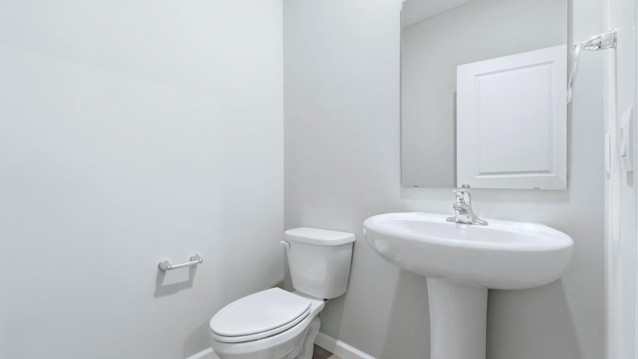 first floor half bathroom