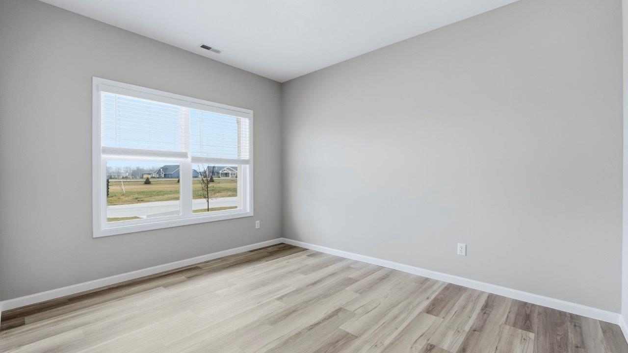 first floor office with lvp