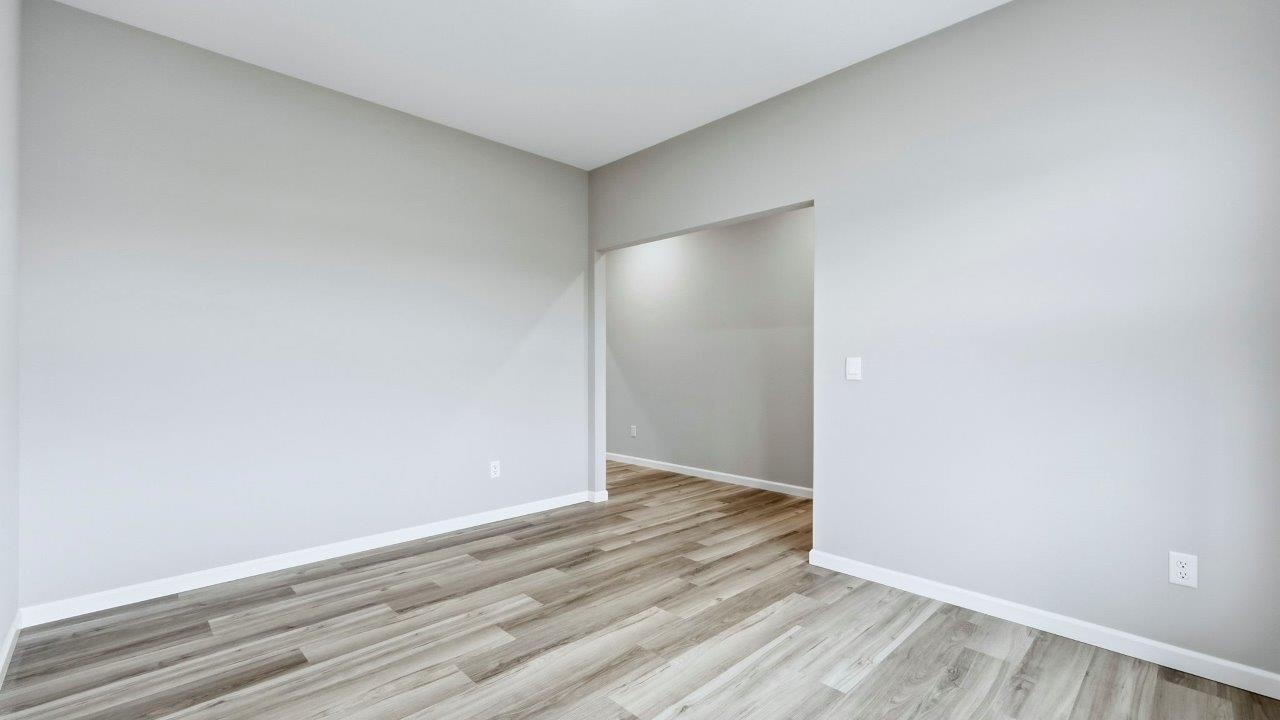 first floor office with lvp