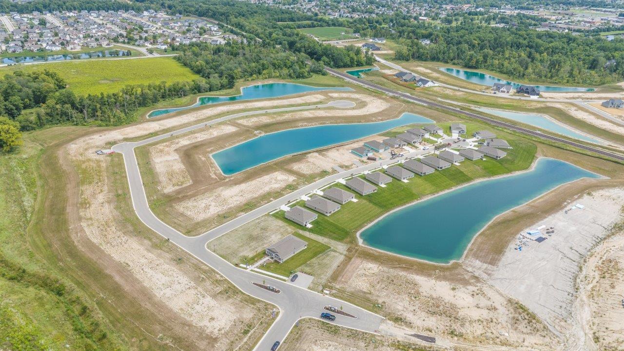 Estates at Signal Ridge overview with multiple ponds