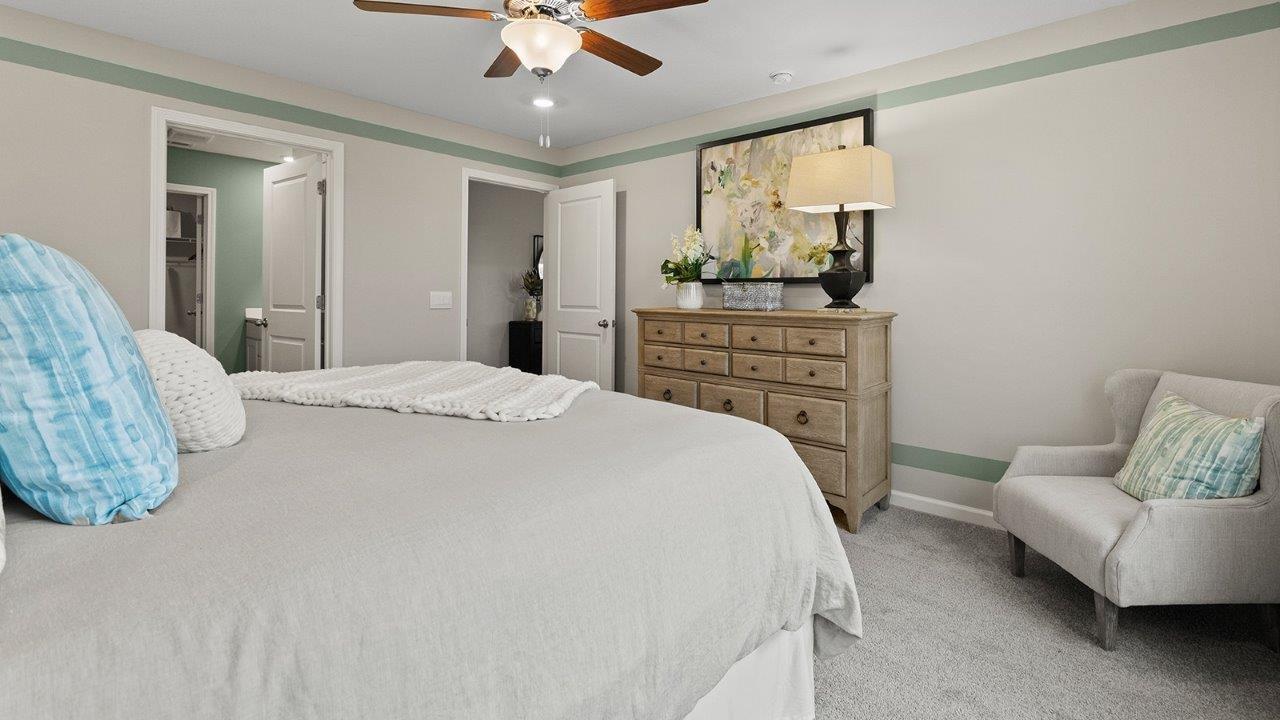 harmony primary bedroom with ensuite bath and closet