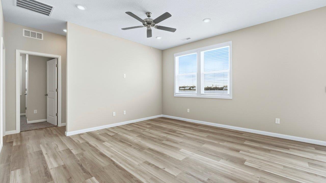 living room open layout with lvp flooring