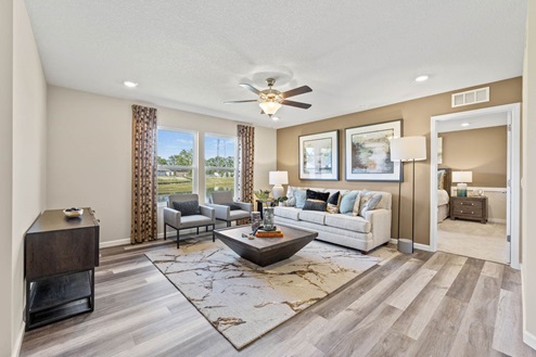 Fawn Creek Chatham Model Home living room