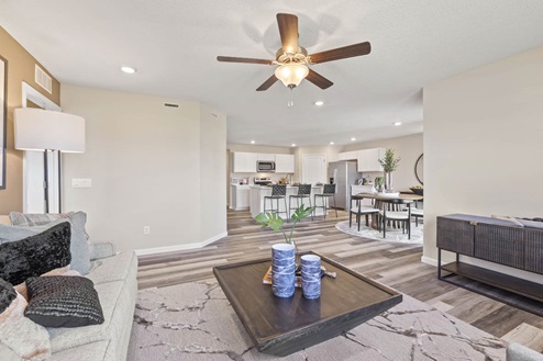 Fawn Creek Chatham Model Home living room