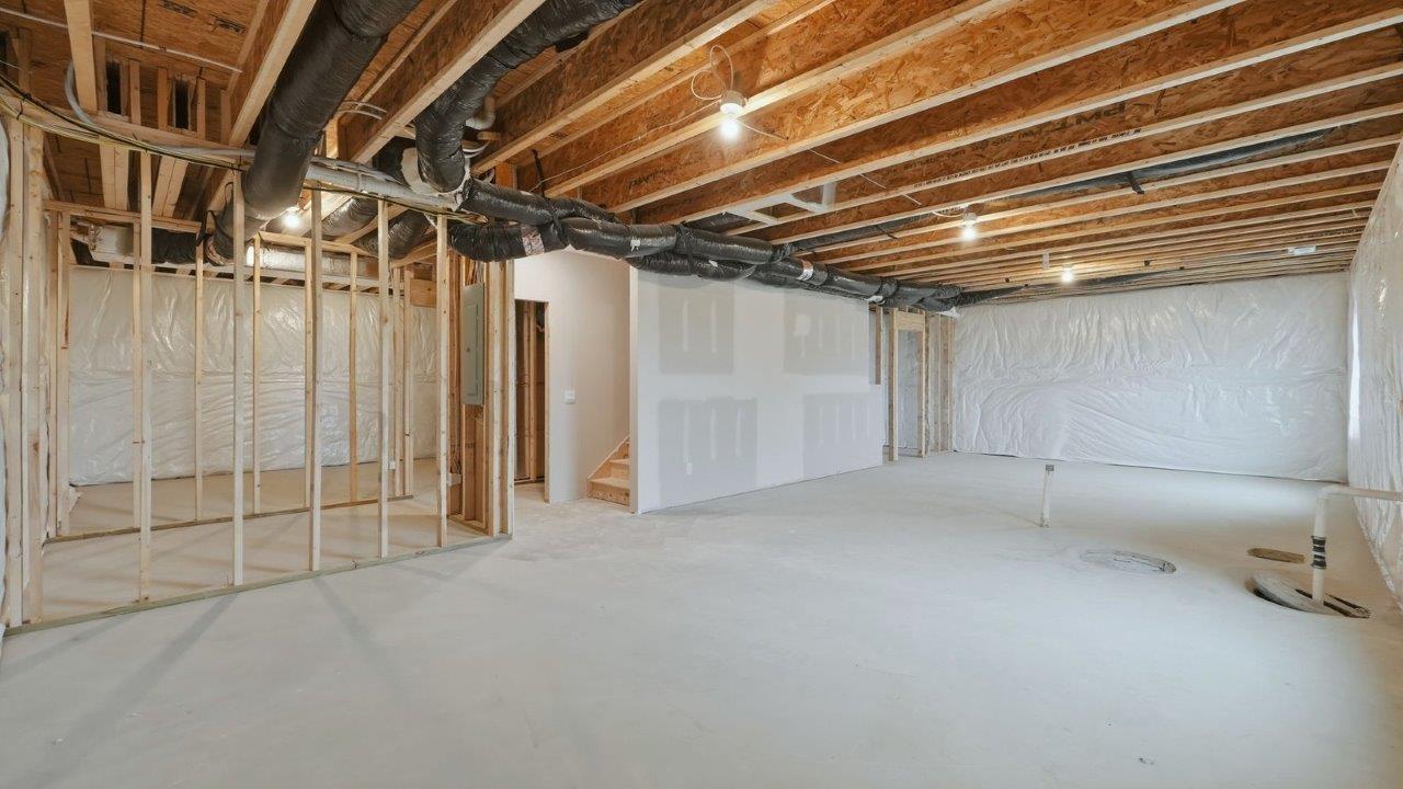 unfinished basement