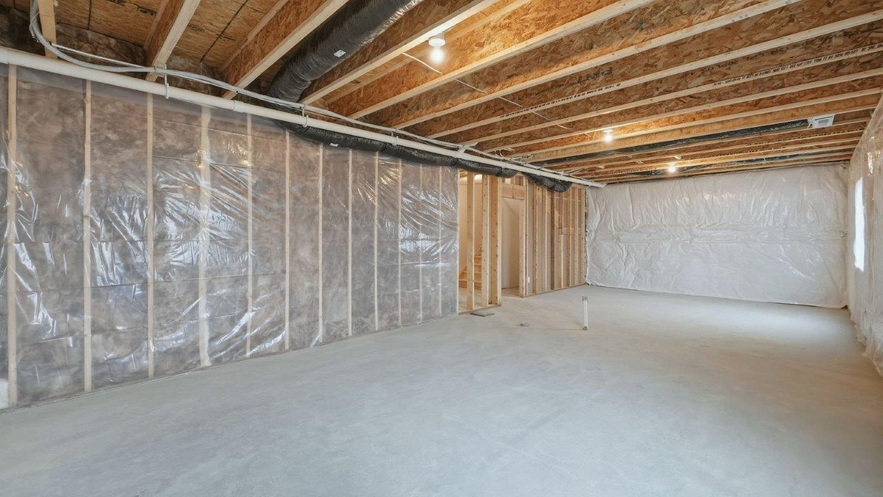 unfinished basement