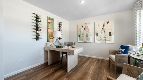 Farmstead at Carroll Creek Model first floor office flex space