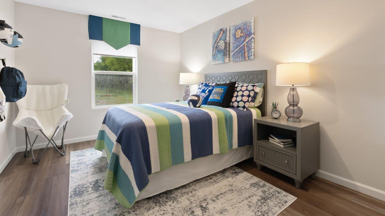 farmstead at carroll creek henley model home bedroom 4