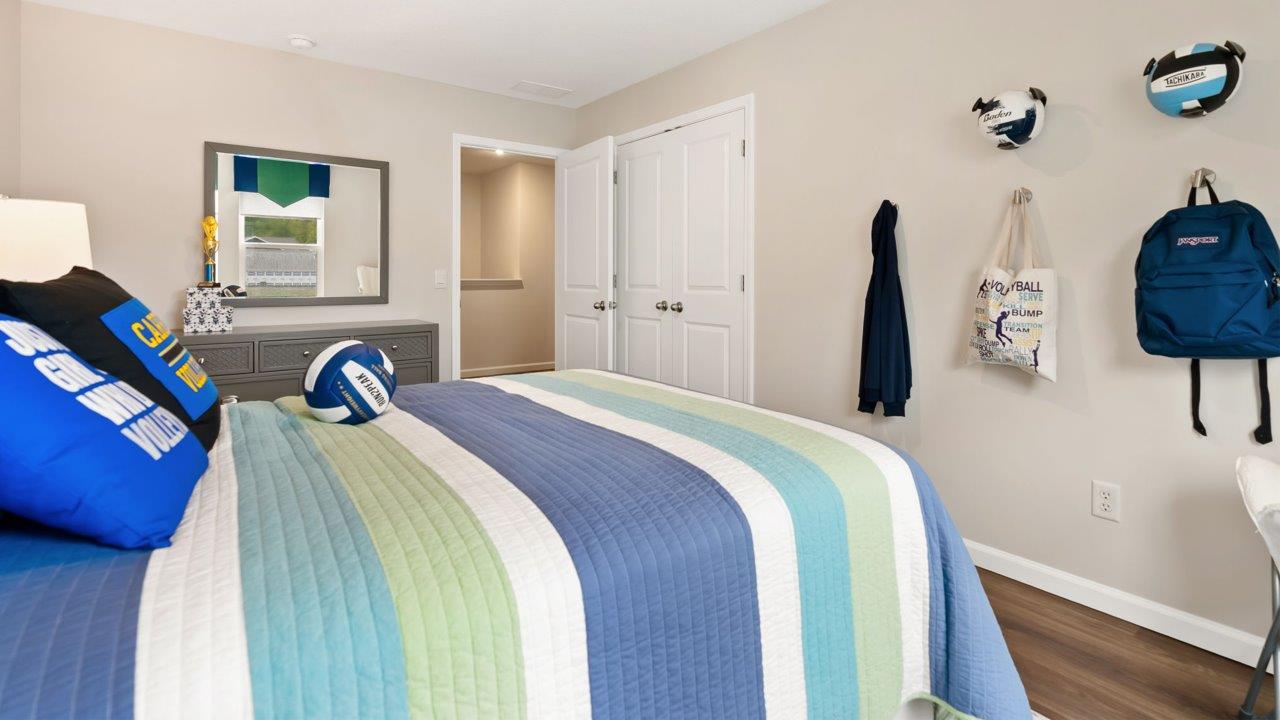farmstead at carroll creek henley model home bedroom 4