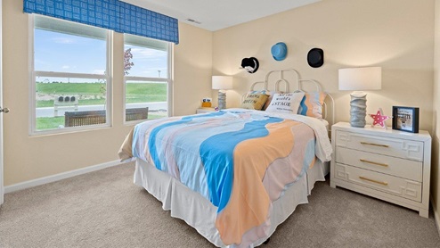sonora chatham model home Bedroom 4 with 2 windows