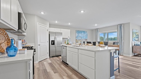 Sonora Chatham Model home kitchen with stainless steel appliances