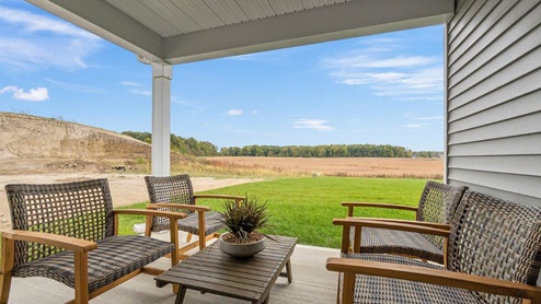 sonora chatham model home Covered 12x12 concrete patio