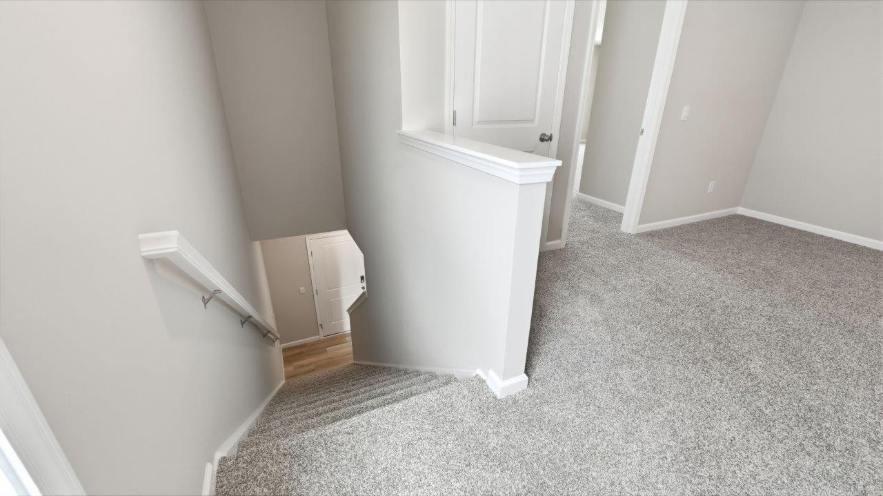 sonora elm second floor loft at stair landing with carpet flooring